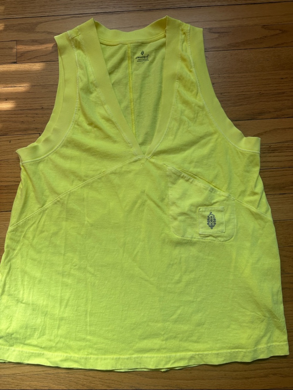 FP  Movement by Free People.
Bright Yellow V-Neck Women's Beach coverup